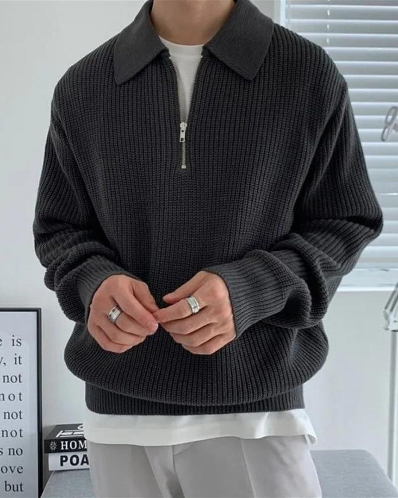 Zayne - Half Zip Sweater